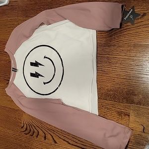 New girls size 11/12 smiley t shirt